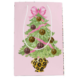 Weihnachtskranz Leopardensignet Monogramm Mittlere Geschenktüte