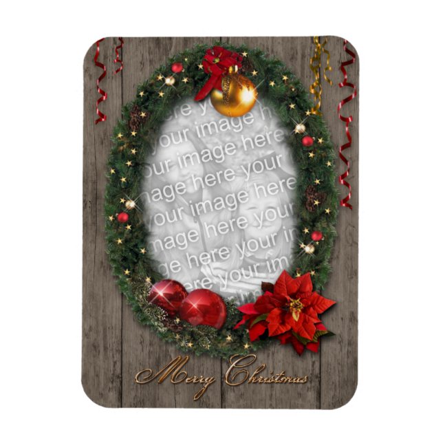 Weihnachtskranz Magnet (Vertikal)