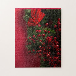 Weihnachtskranz mit roten Beeren