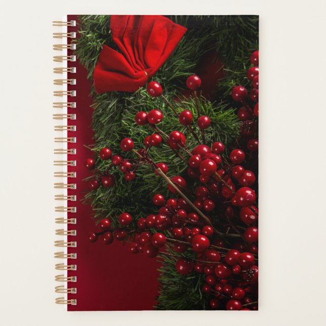Weihnachtskranz mit roten Beeren Planer (Vorderseite)
