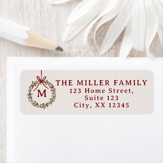 Weihnachtskranz mit Rücksendesiegel (Insitu)