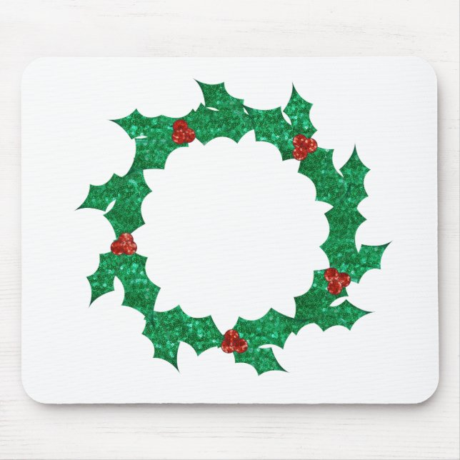 Weihnachtskranz Mousepad (Vorne)