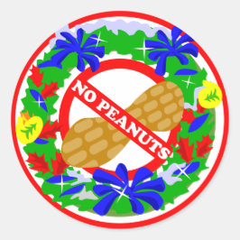 Weihnachtskranz ohne Erdnüsse Aufkleber