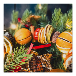 Weihnachtskranz Poster