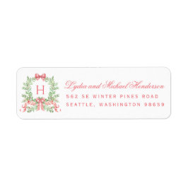 Weihnachtskranz rote Schrift Rücksendeadresse