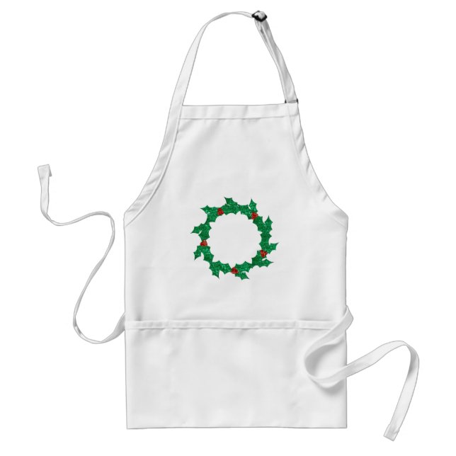 Weihnachtskranz Schürze (Vorne)