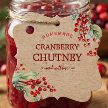 Weihnachtskranz selbstgemachte Marmelade Etikett