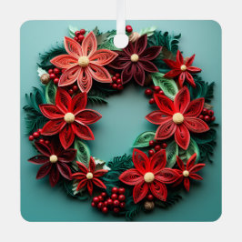 Weihnachtskranz-Urlaubsornament Ornament Aus Metall