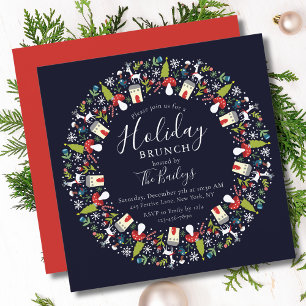 Weihnachtskranz   WeihnachtsBrunch Einladung