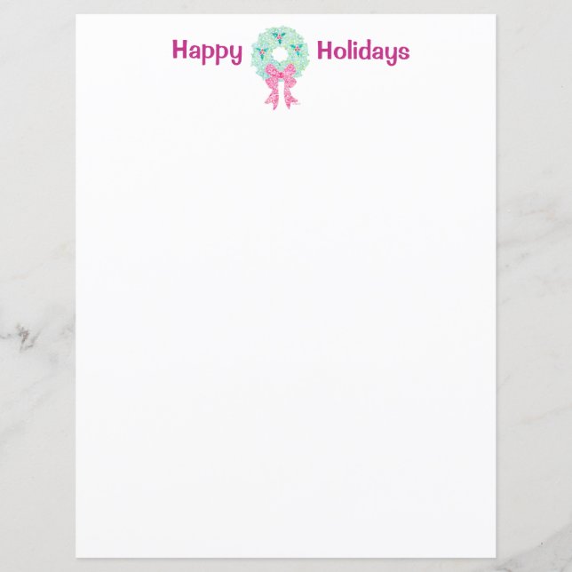 WeihnachtsKranz-Weihnachtspapier durch Sue (Vorderseite)