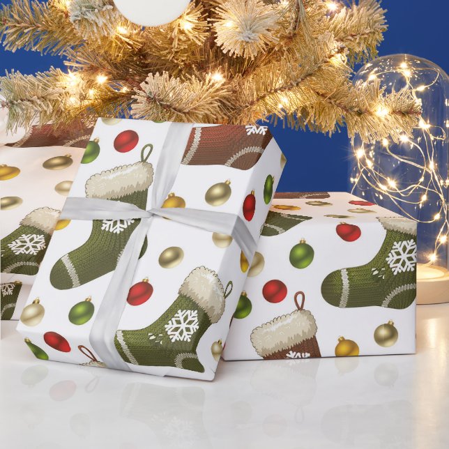 Weihnachtskränze Geschenkpapier (Feiertage)