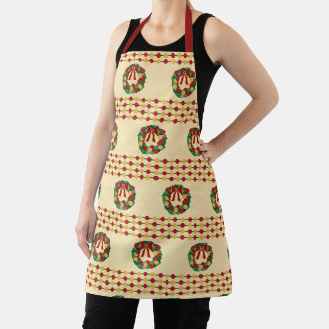 Weihnachtskränze Strickmuster Schürze (InSitu)