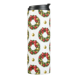 Weihnachtskränze Thermosbecher