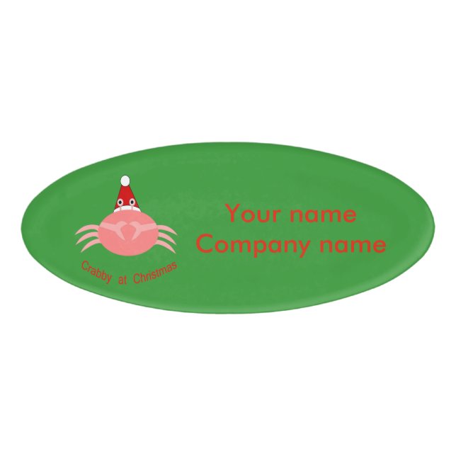 Weihnachtskraut-Individuelle Name Namenschild (Vorderseite)