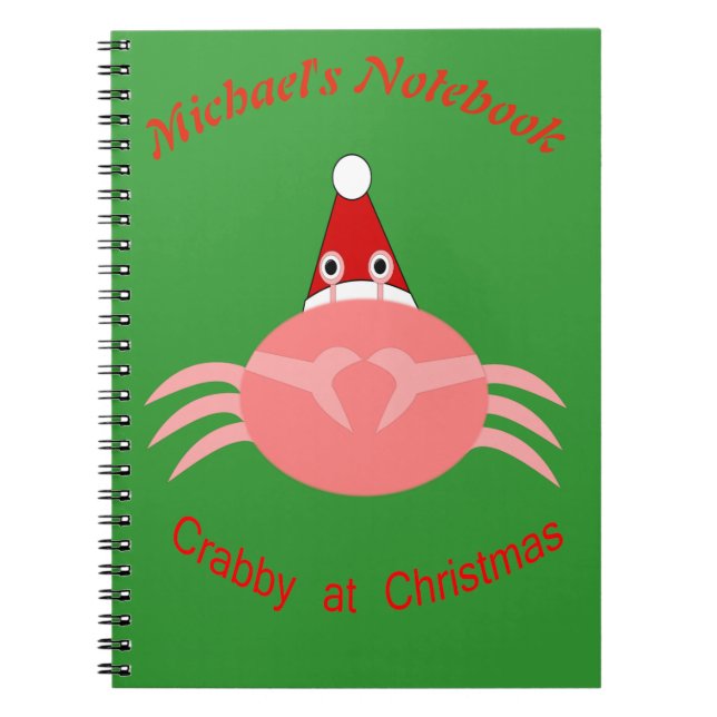 Weihnachtskraut-Notebook Notizblock (Vorderseite)