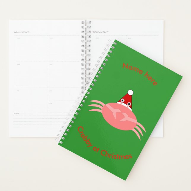 Weihnachtskrebs Custom Planner Planer (Anzeige)