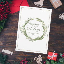 Weihnachtskreidekarte Feiertagskarte