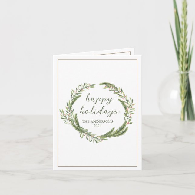 Weihnachtskreidekarte Feiertagskarte (Vorderseite)