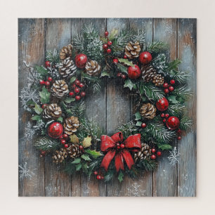 Weihnachtskreidepuzzle