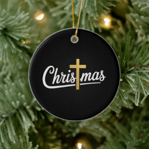 Weihnachtskreuz Familie Matching Jesus Geschenk Id Keramik Ornament
