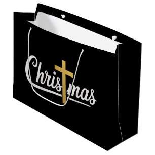 Weihnachtskreuz Familienpassendes Jesus-Geschenk I Große Geschenktüte
