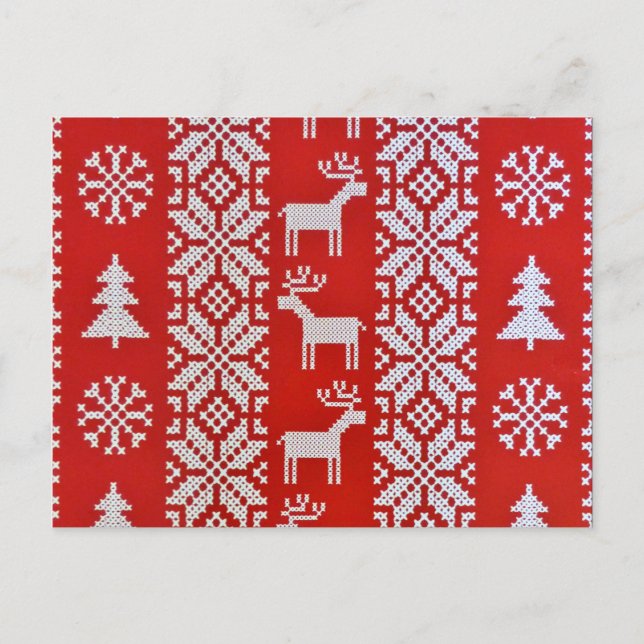 Weihnachtskreuz Postkarte (Vorderseite)