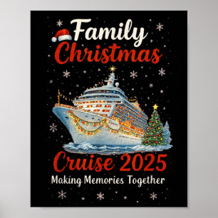 Weihnachtskreuzfahrt 2025 Merry Cruisemas Boat Poster