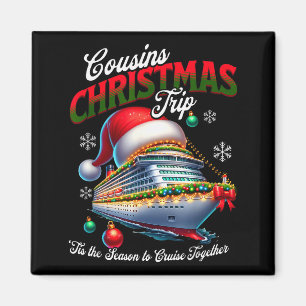 Weihnachtskreuzfahrtschiff passende Cousins Reise Magnet