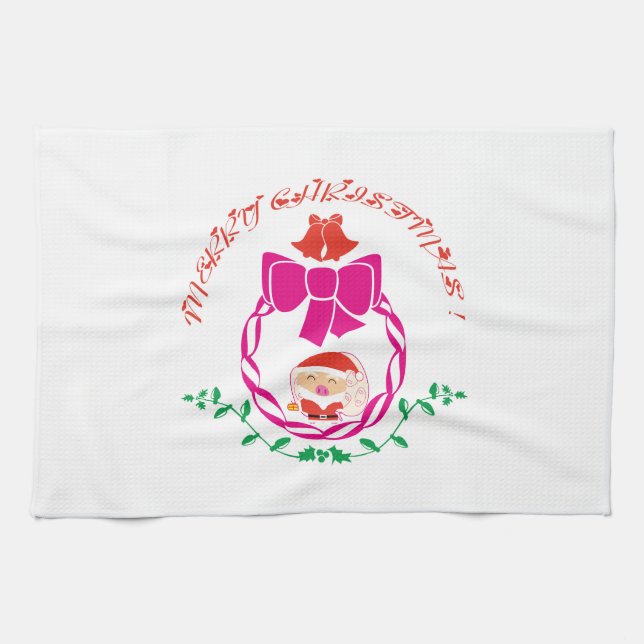 Weihnachtskrieg Geschirrtuch (Horizontal)