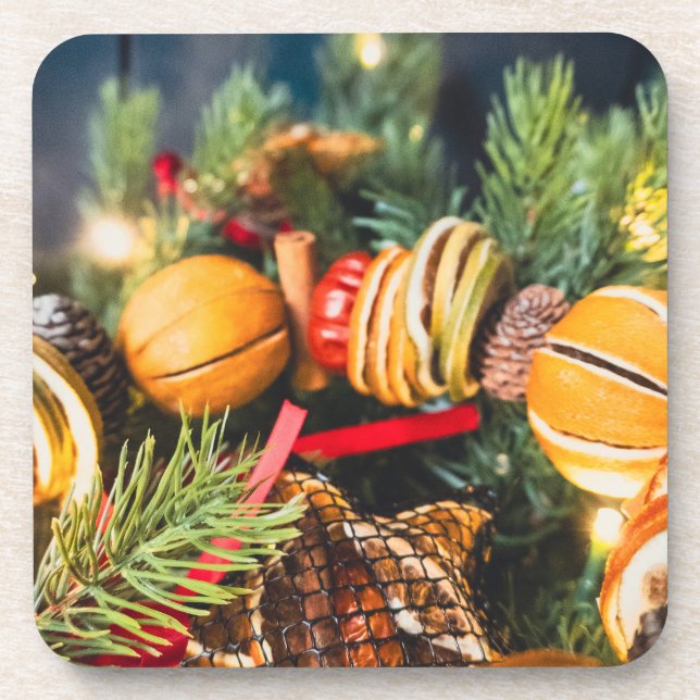 Weihnachtskrieg Getränkeuntersetzer (Vorderseite)