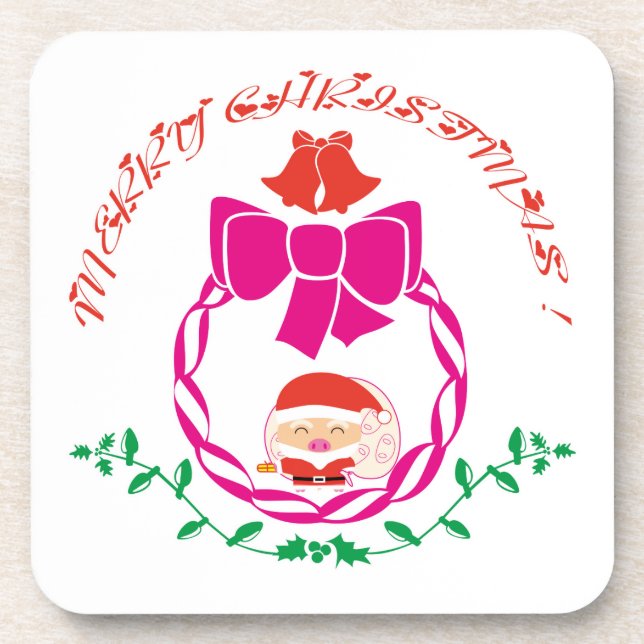 Weihnachtskrieg Getränkeuntersetzer (Vorderseite)