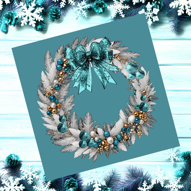 Weihnachtskriege Magnetkarte (Christmas Wreath )