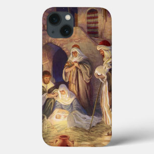 Weihnachtskrippe, 3 Hirten und Jesus title_seo2