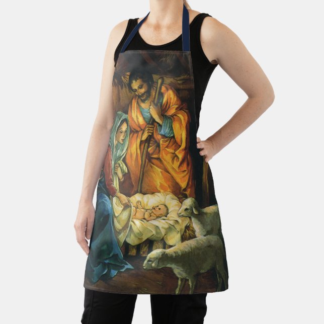 Weihnachtskrippe, Baby Jesus in Gefahr Schürze (InSitu)