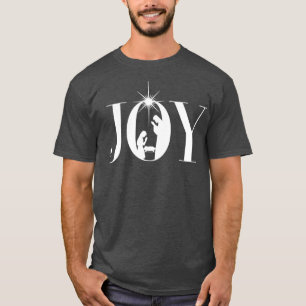 Weihnachtskrippe Christliche Weihnachtsfreude T-Shirt