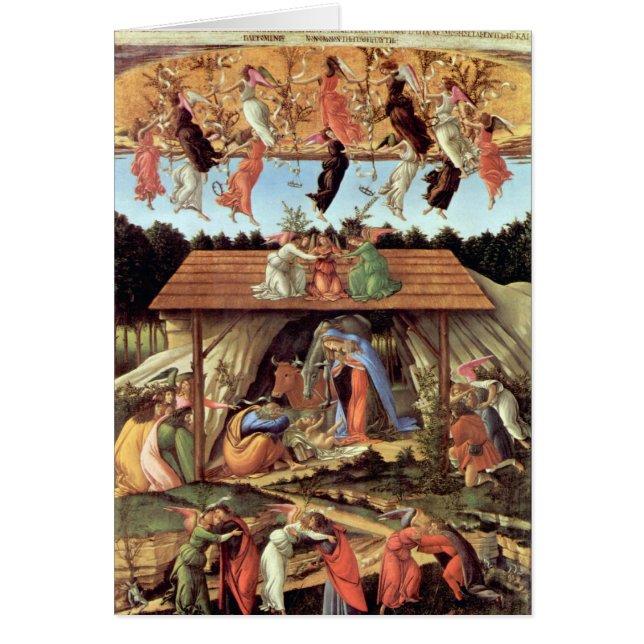 Weihnachtskrippe, Geburt Christi von Botticelli (Vorne)