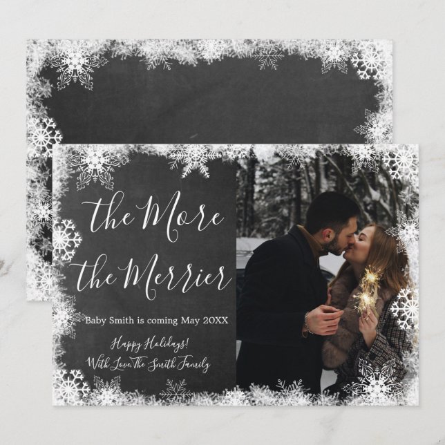 Weihnachtskrippe im Schnee-Foto Ankündigung von Ka (Vorne/Hinten)