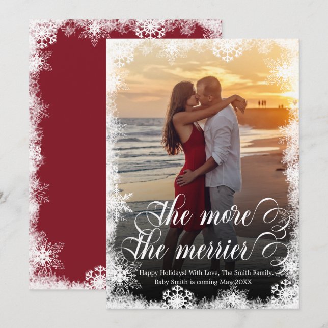 Weihnachtskrippe im Schnee-Foto Ankündigung von Ka (Vorne/Hinten)