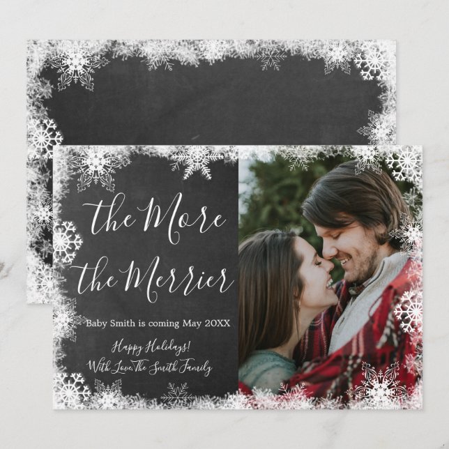 Weihnachtskrippe im Schnee-Foto Ankündigung von Ka (Vorne/Hinten)