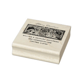 Weihnachtskrippe Jesus Mary Joseph Angels Gummistempel