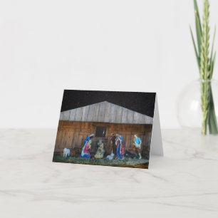 Weihnachtskrippe Karte