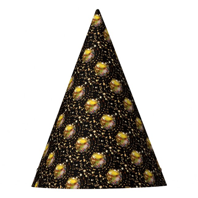 Weihnachtskrippe Krippe Baubles Starry Chic Partyhütchen (Vorderseite)