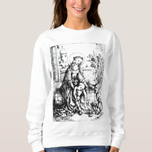 Weihnachtskrippe Madonna und Kinderkind Jungfrau M Sweatshirt