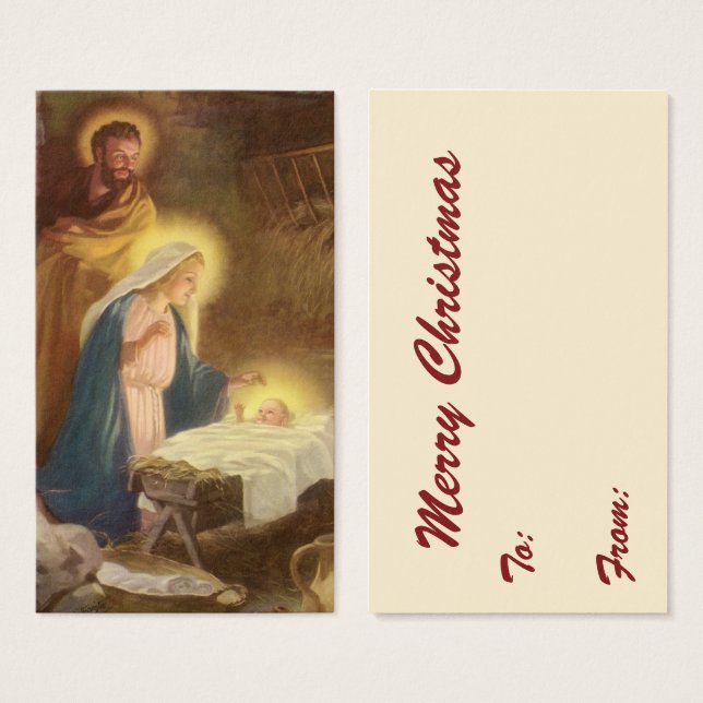 Weihnachtskrippe, Mary Joseph Baby Jesus (Vorne & Hinten)