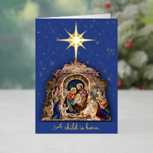 Weihnachtskrippe Religiöse benutzerdefinierte Sign
