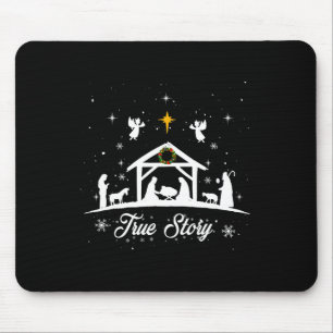 Weihnachtskrippe Wahre Weihnachtskrippe Geschenke Mousepad