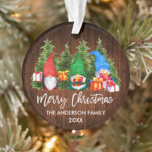 Weihnachtskrippe Watercolor Gnomas Ornament