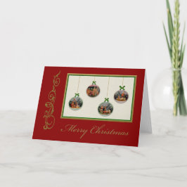 Weihnachtskrippen - individuelle Weihnachtskarte Feiertagskarte