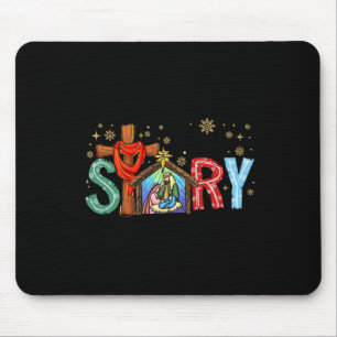 Weihnachtskrippen Jesus Cross True Story Xm Mousepad