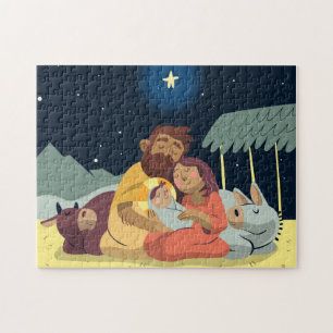 Weihnachtskrippen-Puzzle